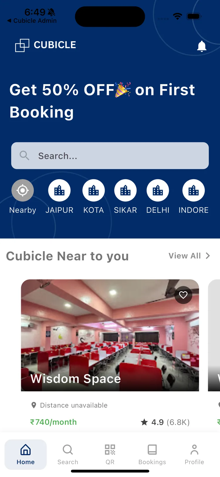 Cubicle Square app screenshot