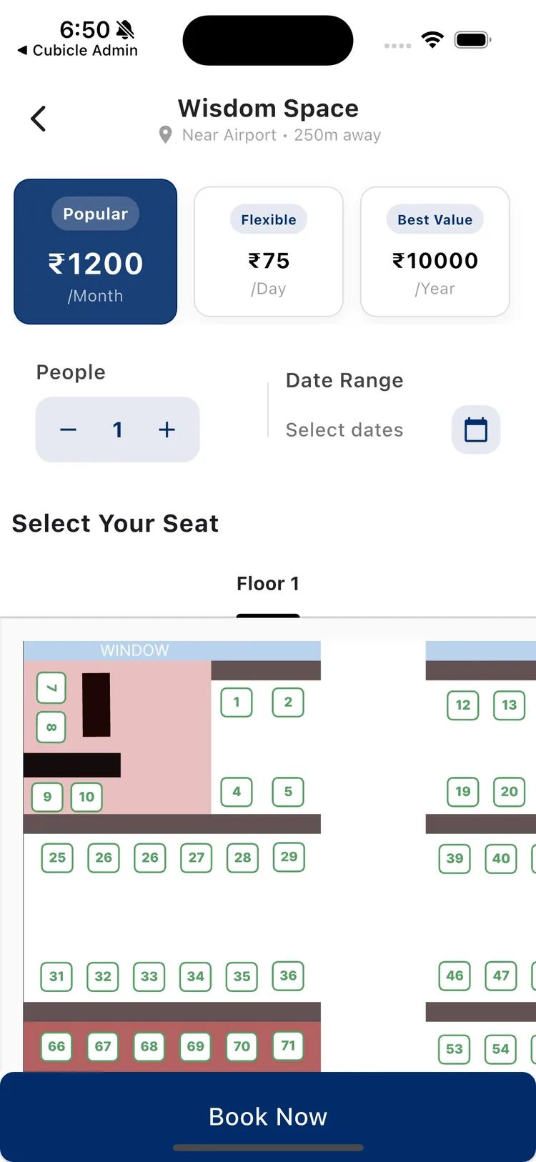 Cubicle Square app screenshot